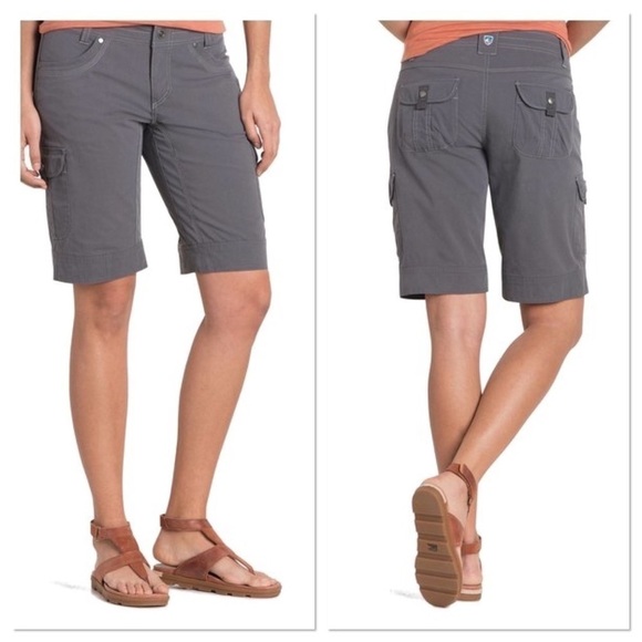 Kuhl Women's Splash cotton blend quick dry Shorts grey - Picture 1 of 8